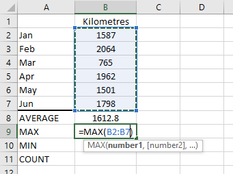 Figure 04a: Fix the cell range for the MAX function