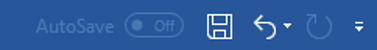 Quick Access Toolbar (QAT) Quick Access Toolbar (QAT)