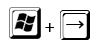 Press the Windows key and Right arrow key to resize and lock the Word window to the right half of the screen Press the Windows key and Right arrow key to resize and lock the Word window to the right half of the screen