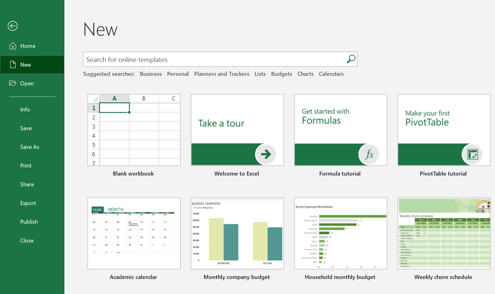 Creating a new workbook using an office.com template Creating a new workbook using an office.com template