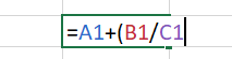 Formula autocorrect kicks in when, for example, you miss a closing bracket on a formula Formula autocorrect kicks in when, for example, you miss a closing bracket on a formula