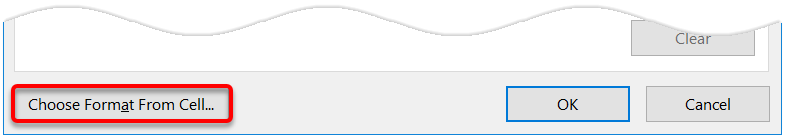 Find and Replace: Choose Format From Cell Find and Replace: Choose Format From Cell