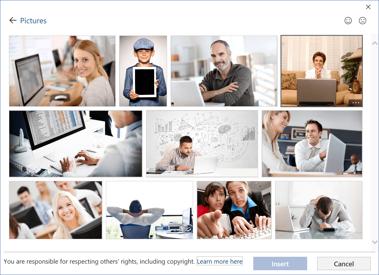 Add an image from your OneDrive Add an image from your OneDrive