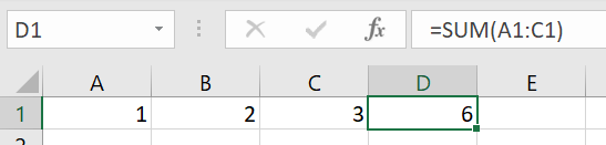 Anatomy of a SUM function Anatomy of a SUM function
