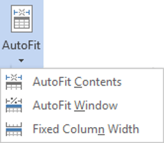 Setting the autofit behaviour of your Word tables Setting the autofit behaviour of your Word tables