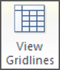 Switch on the gridlines so you can see your Word tables while you are editing Switch on the gridlines so you can see your Word tables while you are editing