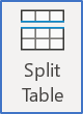 How to split one Word table into two How to split one Word table into two