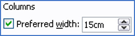 Set the preferred column width of your Word tables Set the preferred column width of your Word tables