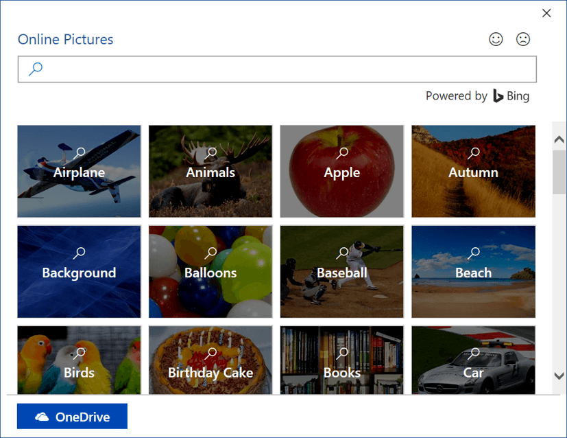 Adding an online picture Adding an online picture