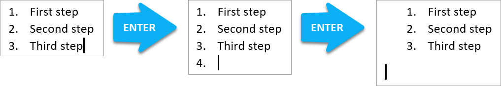 End numbered list End numbered list