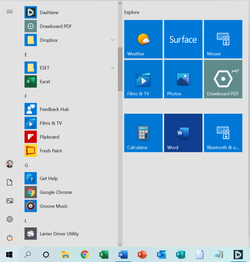 The Windows Start Menu The Windows Start Menu